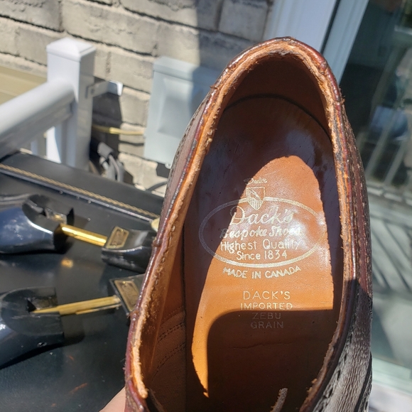 Dack's shoes U-wing zebu grain oxfords sz 11.5 - Picture 6 of 10